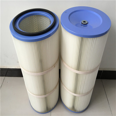 工厂供应350*660耐高温阻燃除尘滤筒 现货直销聚酯纤维除尘滤芯